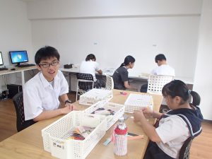 みらせんジュニア神宮東教室作業の様子9月12日号