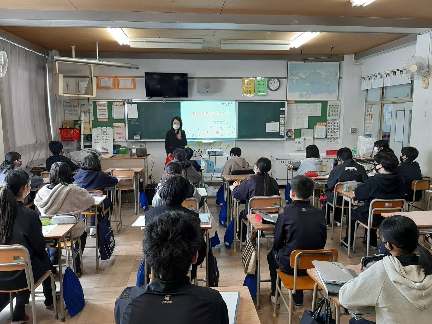 名古屋市立供米田中学校　職業講座 講師