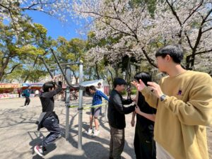 名城公園でお花見
